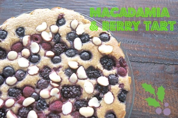 macadamia and berry tart