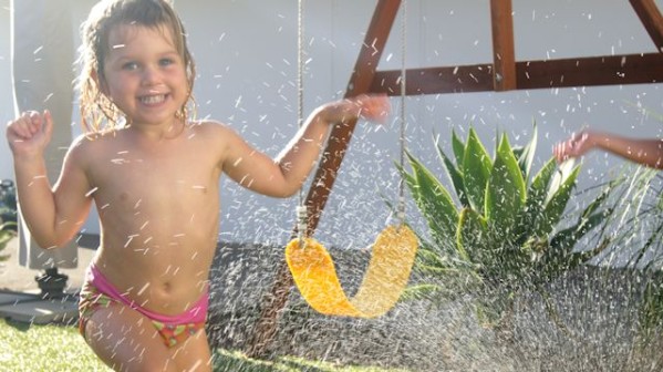 summersprinkler 599x336 - 5 Ways to Turn a Sprinkler Into Fun!