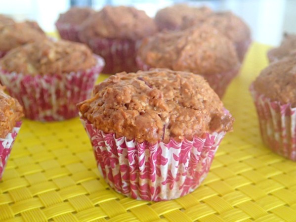 low sugar apple muffins