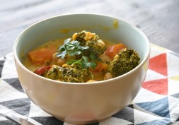 Vegetable and Chickpea Coconut Curry