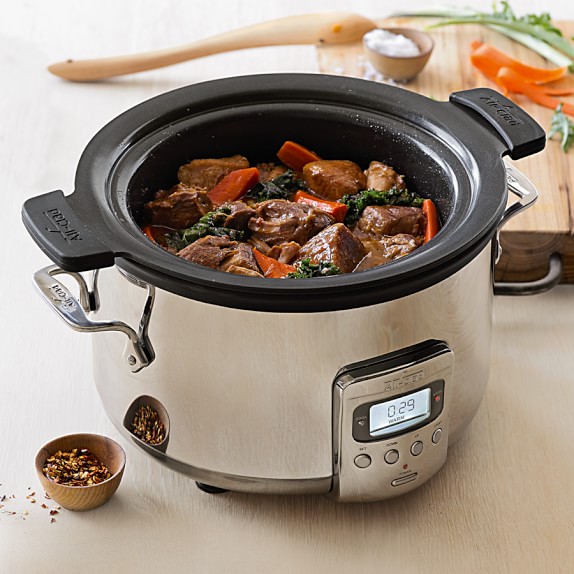 all clad deluxe slow cooker with cast aluminum insert 4 qt c - 12 Tips To Get You Slow Cooker Savvy For Winter
