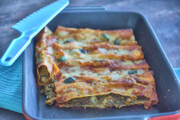 beef and vegetable cannelloni recipe