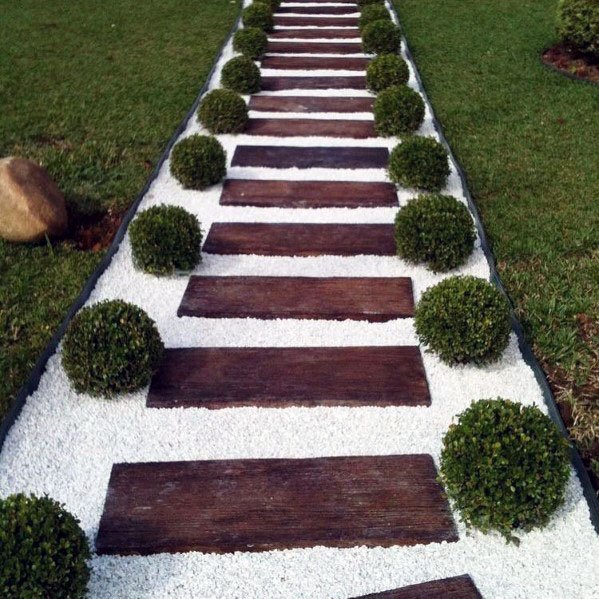 modern white gravel walkway cool backyard ideas - How to Stay on the Path Of Awesome New Habits