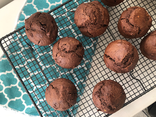 chocolate sweet potato muffin 3 - Healthy Chocolate and Sweet Potato Muffins