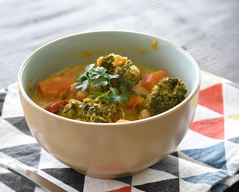 Vegetable and Chickpea Coconut Curry