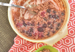 baked oatmeal2 253x177 - Overnight Baked Berry Oatmeal - The Healthy Breakfast